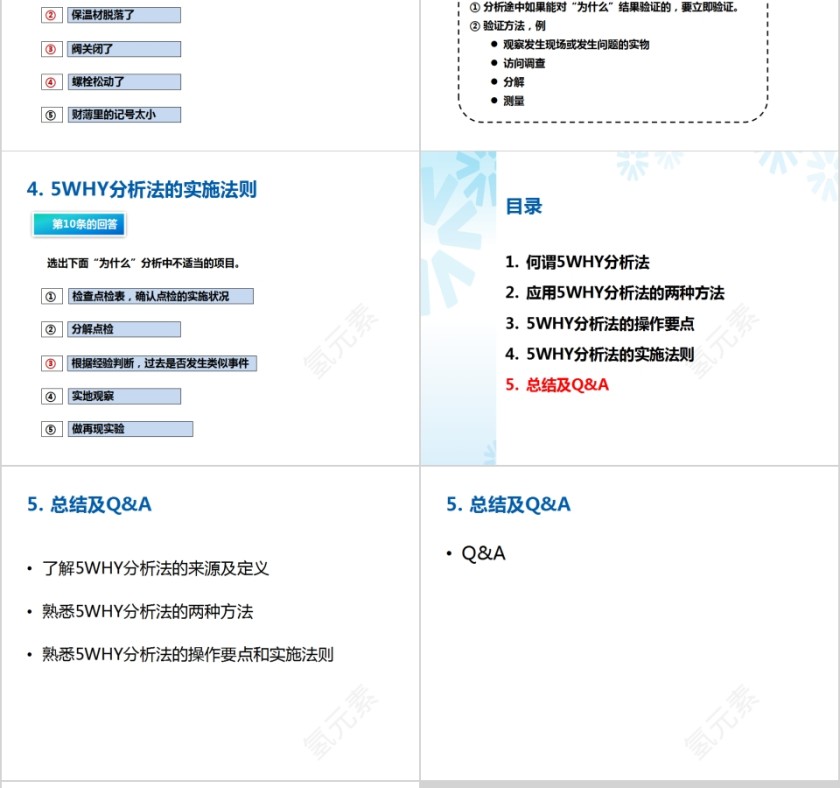 制造质量部生产培训5WHY分析法PPT模板第14张