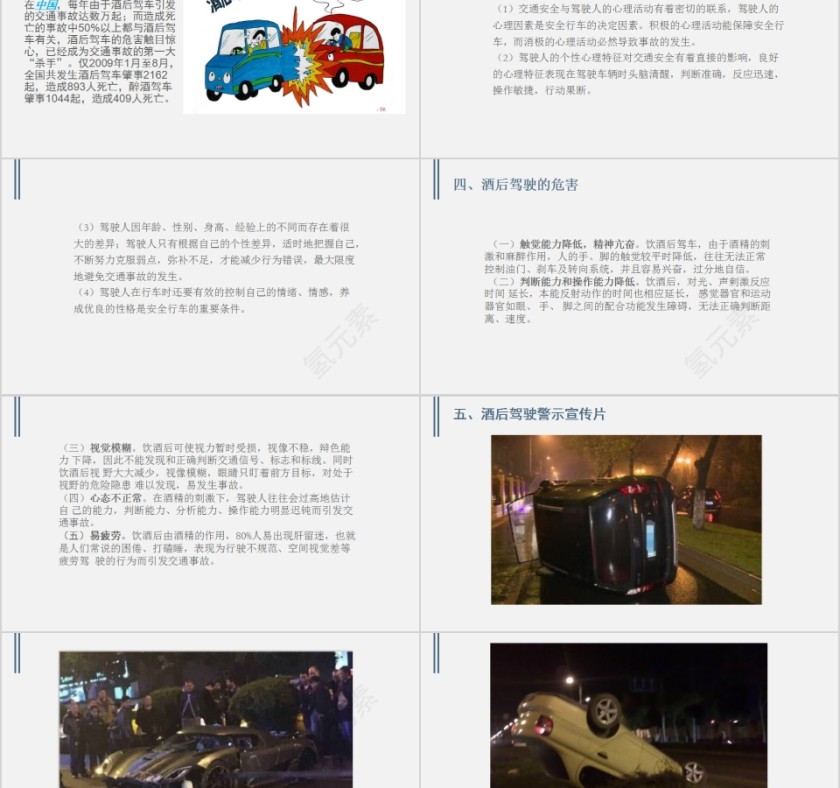 酒驾的危害拒绝酒驾PPT第2张