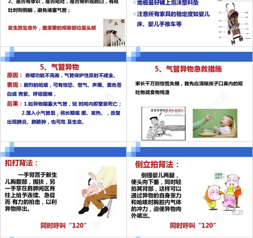 新生儿意外伤害防范及处理PPT模板第8张