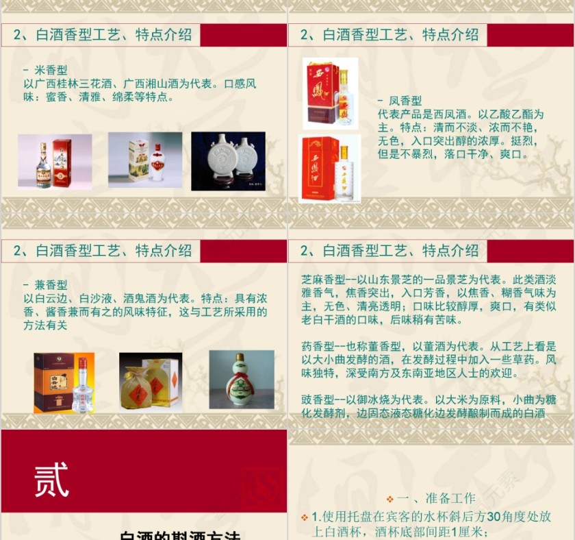 中国白酒知识及斟酒方法中国酒文化PPT模板第9张