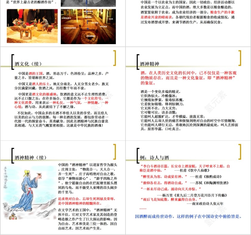 白酒基础知识培训中国酒文化PPT模板第4张