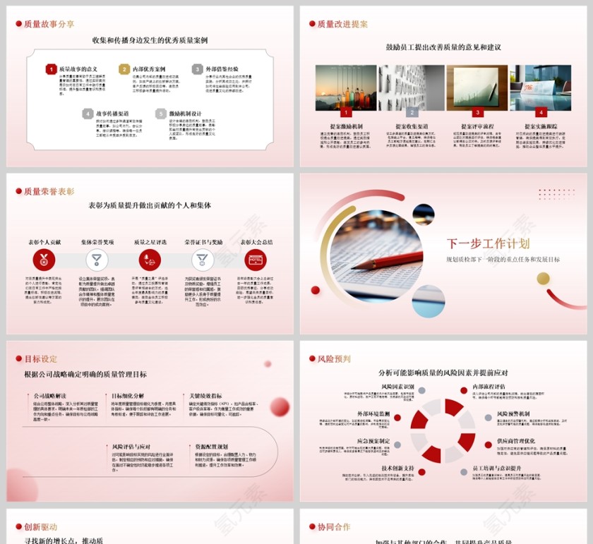 简约大气质检部年终工作总结PPT模板第5张