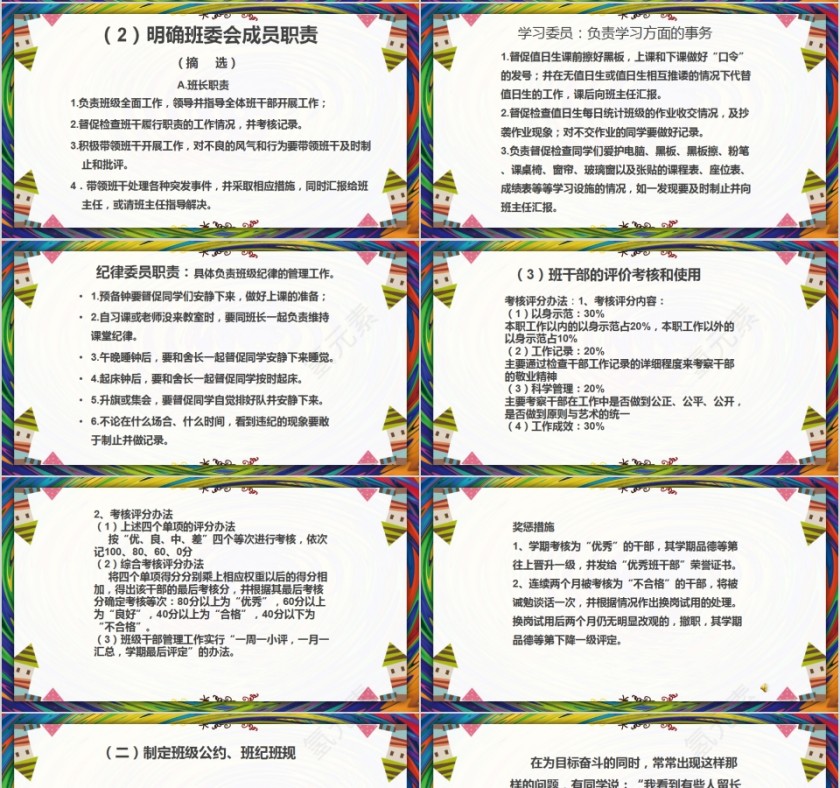 简约清新班级文化建设展示PPT模板第4张