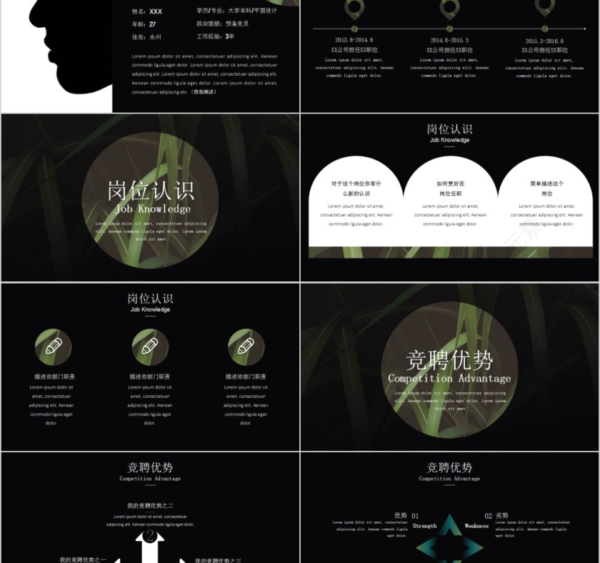 黑色商务导游述职报告PPT模板第2张