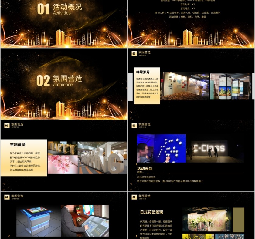 感恩同行10周年庆活动策划PPT模板第2张