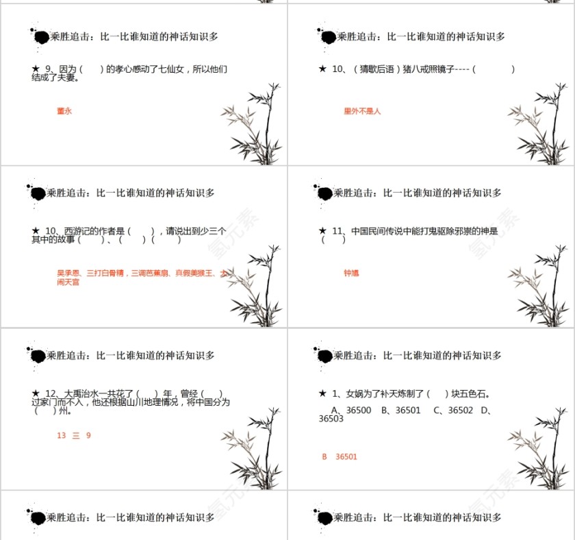 五年级语文走进奇妙的神话故事PPT模板第7张