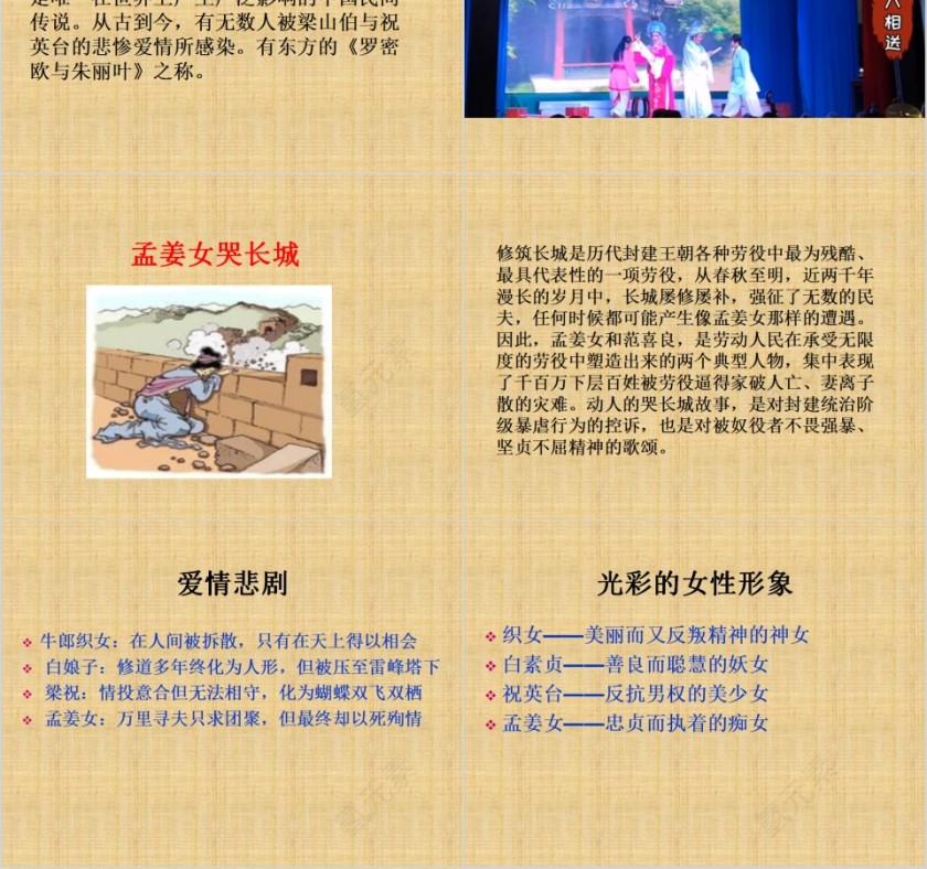 中国古代民间故事教育课件PPT模板第4张