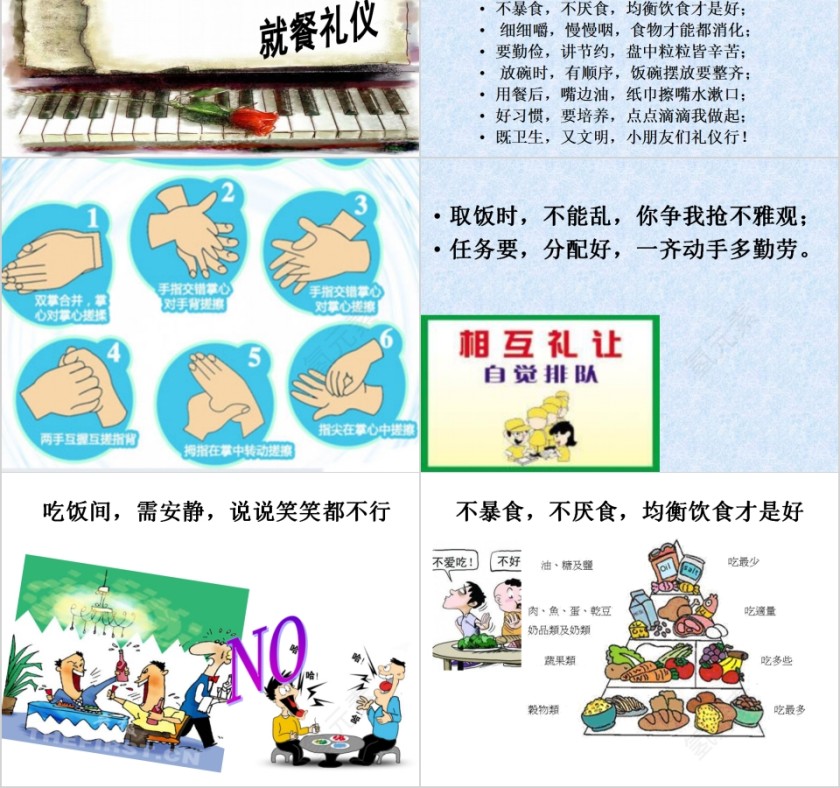 儿童用餐礼仪就餐礼仪PPT模板第2张