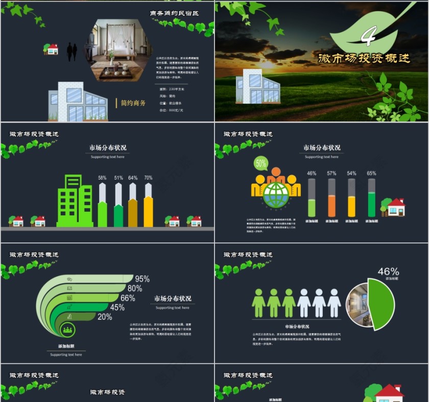 民宿季节商业计划书PPT模板第4张