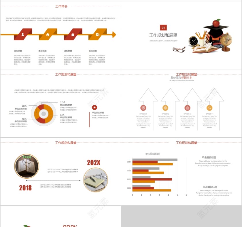 简约清新述职报告PPT模板第4张