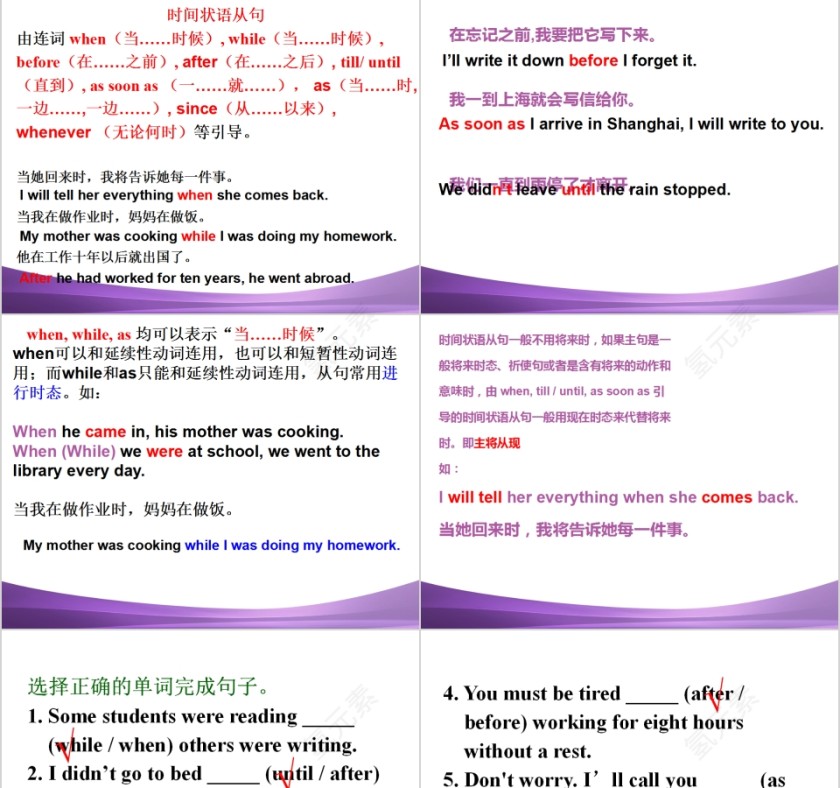 状语从句英语语法学习课件PPT第3张