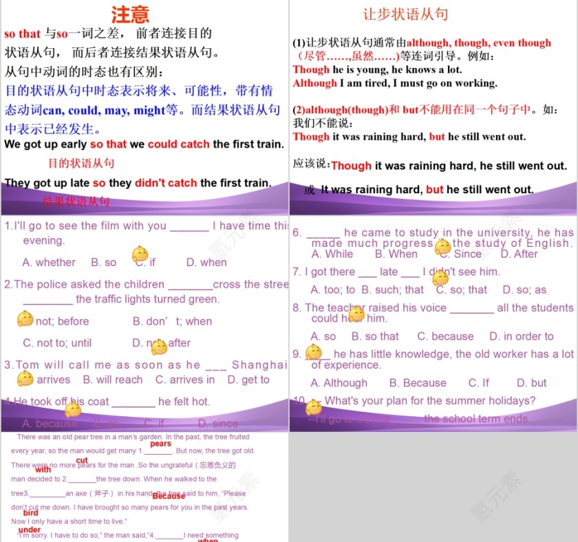 状语从句英语语法学习课件PPT第5张