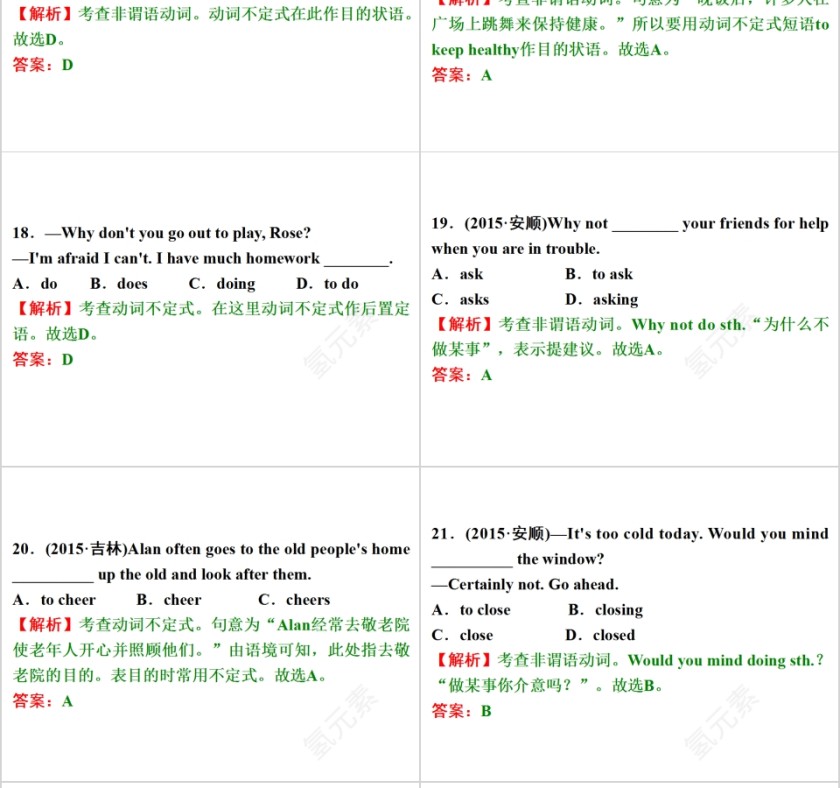 非谓语动词英语语法学习课件PPT第12张