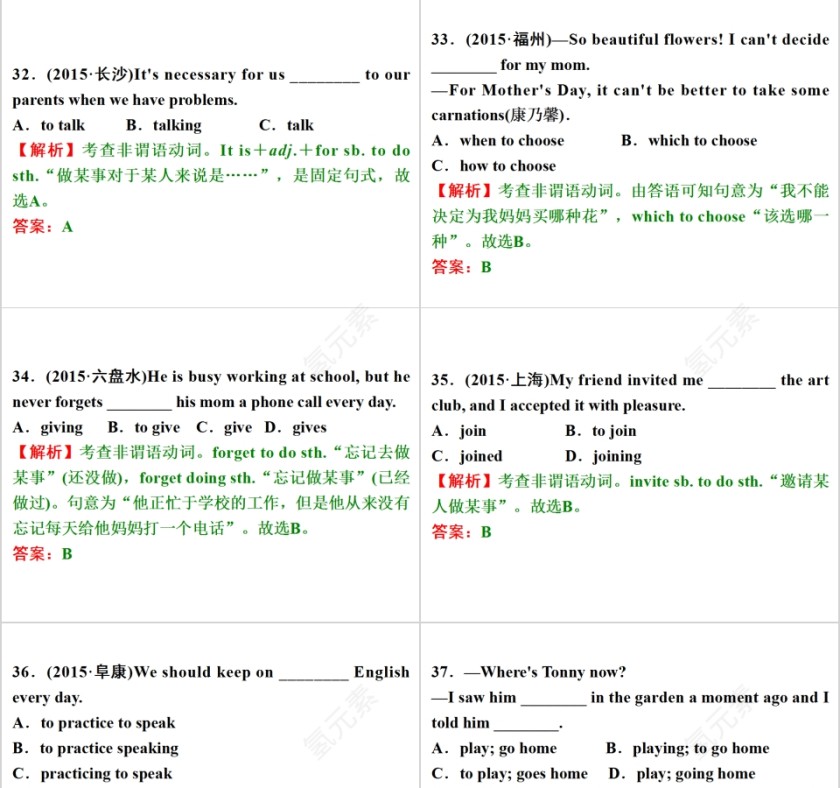 非谓语动词英语语法学习课件PPT第15张