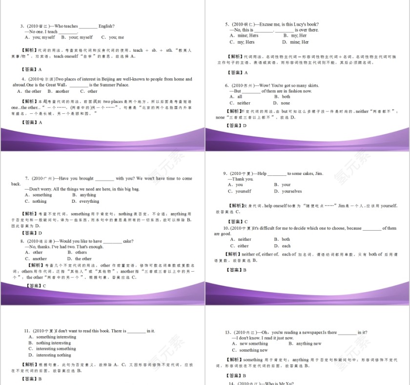 代词英语语法英语教学课件第11张