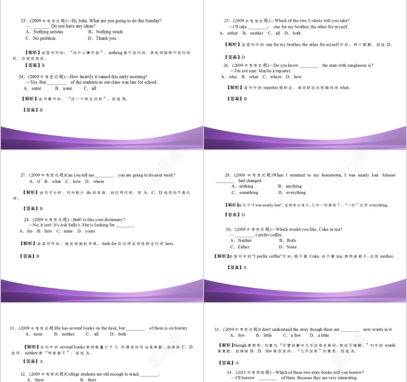 代词英语语法英语教学课件第13张