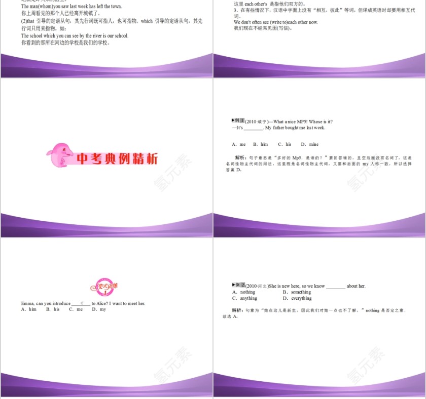 代词英语语法英语教学课件第8张