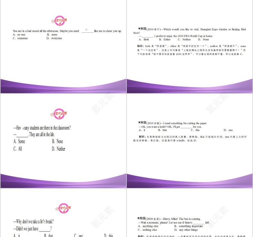 代词英语语法英语教学课件第9张