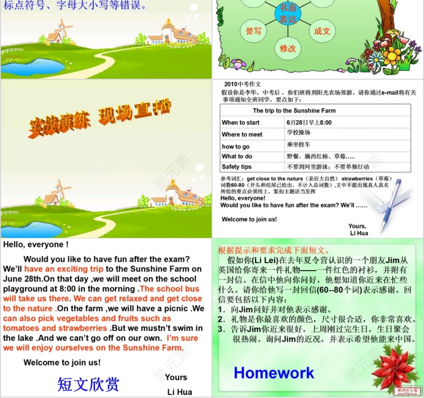 书面表达专项复习英语教学课件第4张