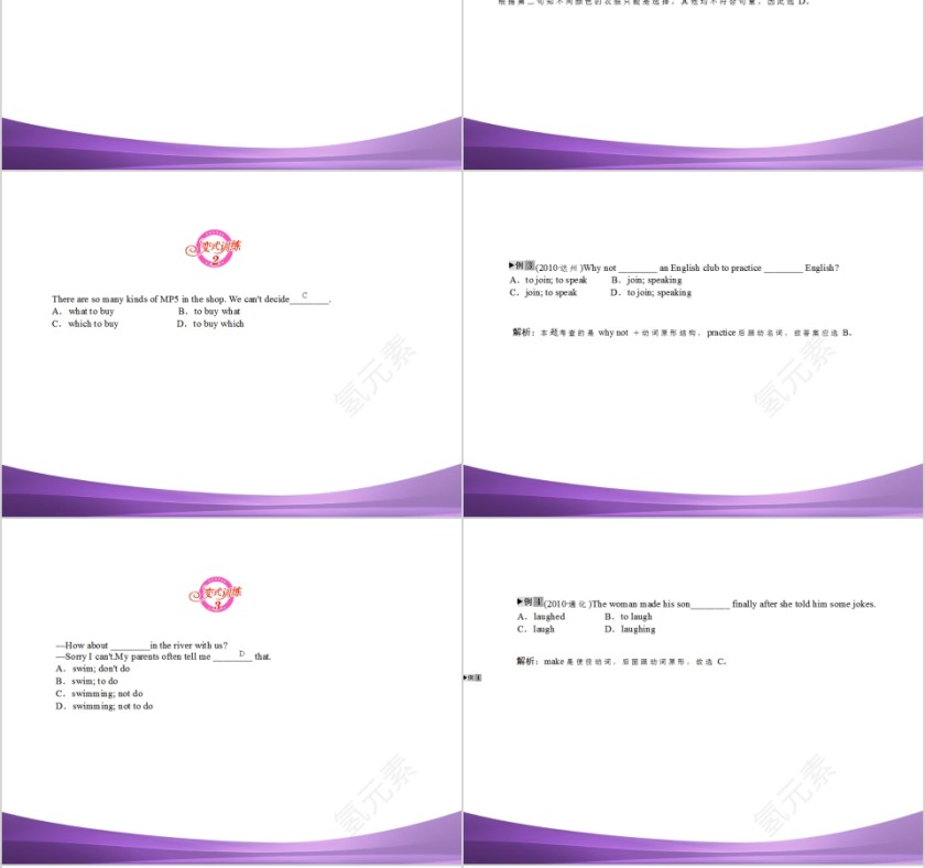 非谓语动词英语语法学习课件PPT第6张