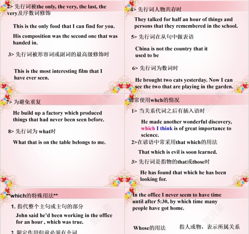 定语从句英语语法学习课件PPT第3张