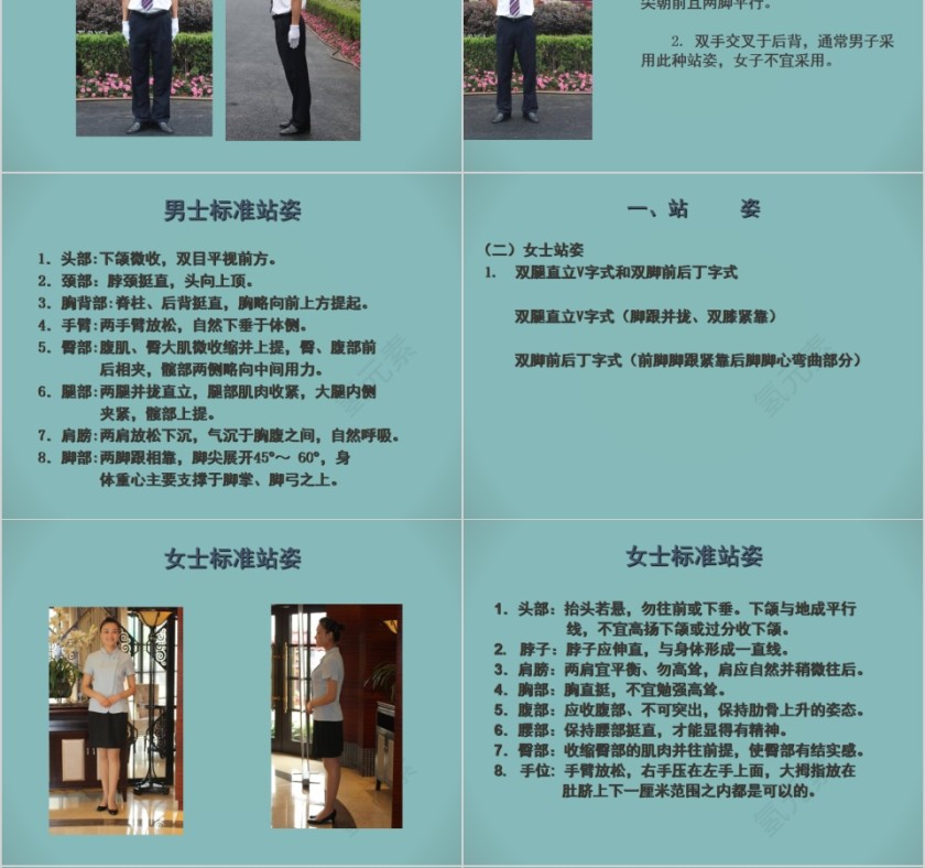 物业管理内训物业服务礼仪标准PPT模板第4张