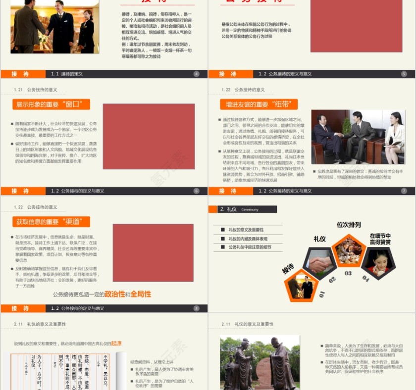 公务接待礼仪知识讲座PPT模板第2张