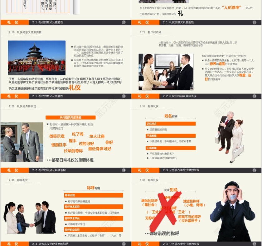 公务接待礼仪知识讲座PPT模板第3张