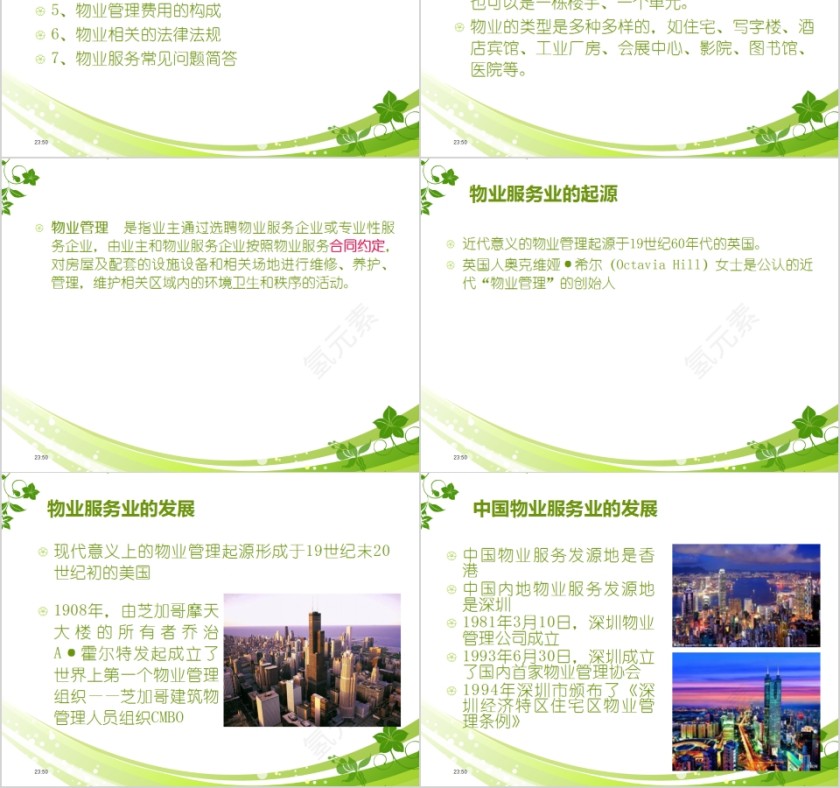 物业内训物业管理基础知识培训PPT模板第2张