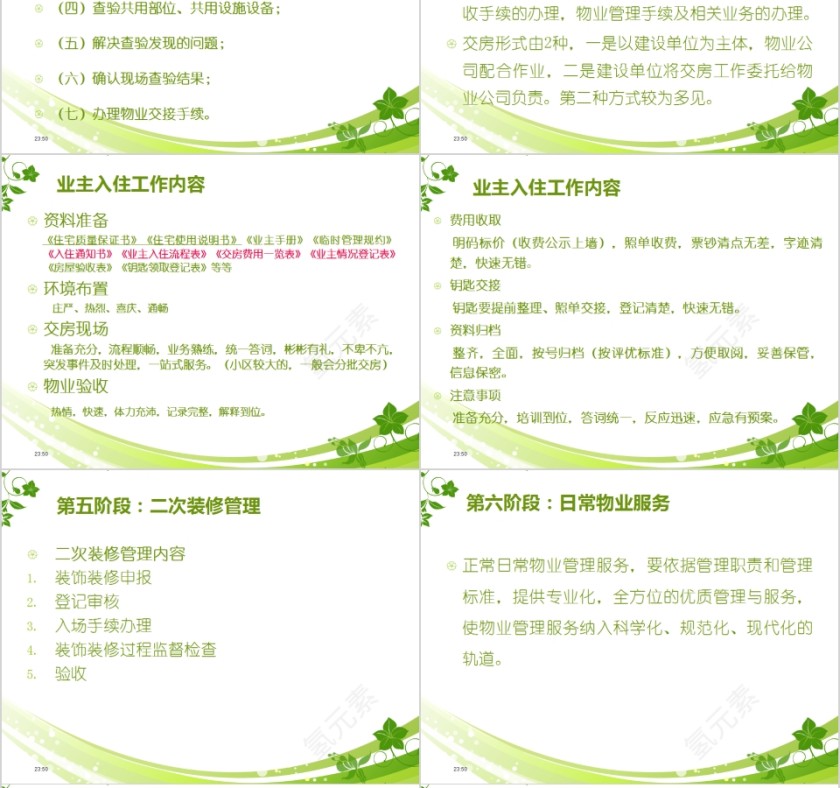 物业内训物业管理基础知识培训PPT模板第8张