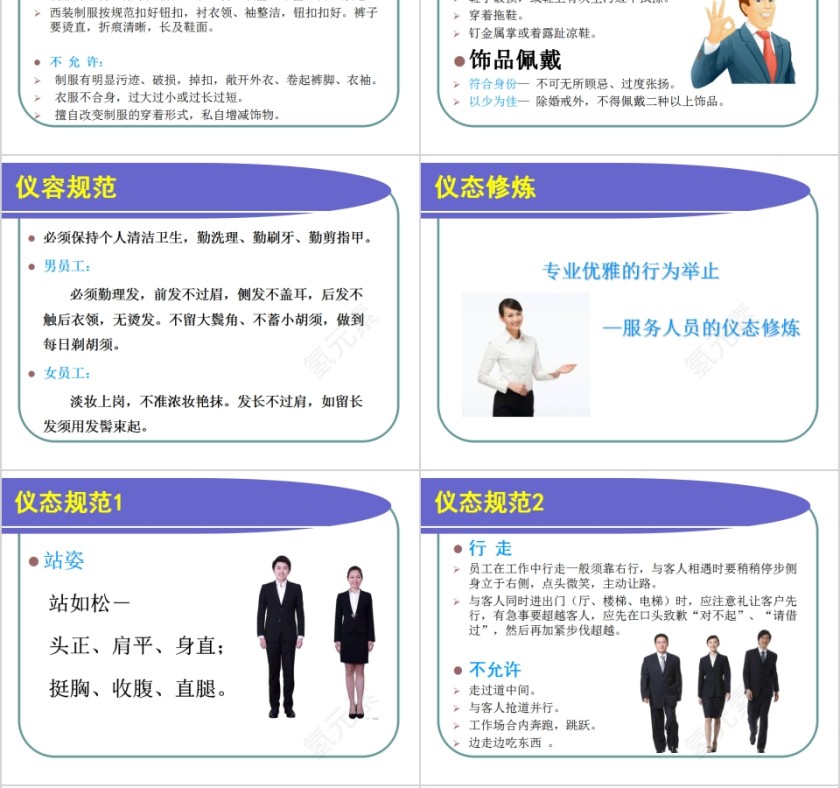 物业人员服务礼仪培训PPT模板第6张