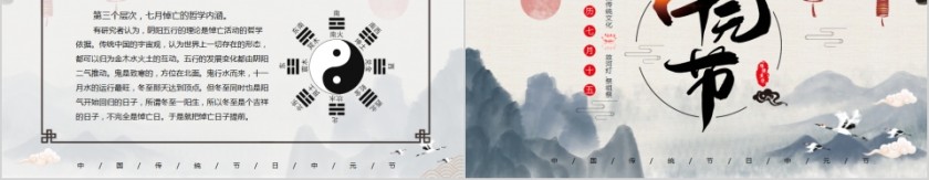 中国传统节日传统文化中元节PPT第5张