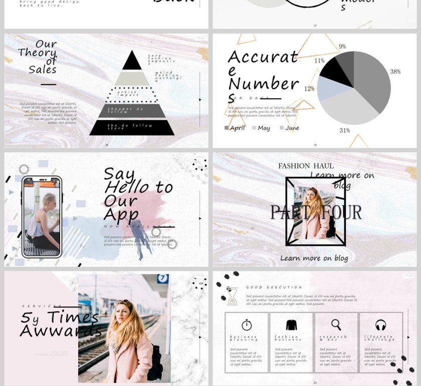 清新色彩少女风化妆品介绍节日假日第4张