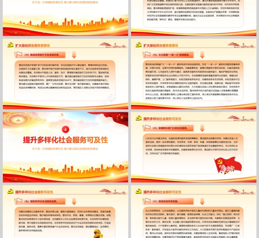 2025《关于进一步保障和改善民生 着力解决群众急难愁盼的意见》党课学习ppt第3张