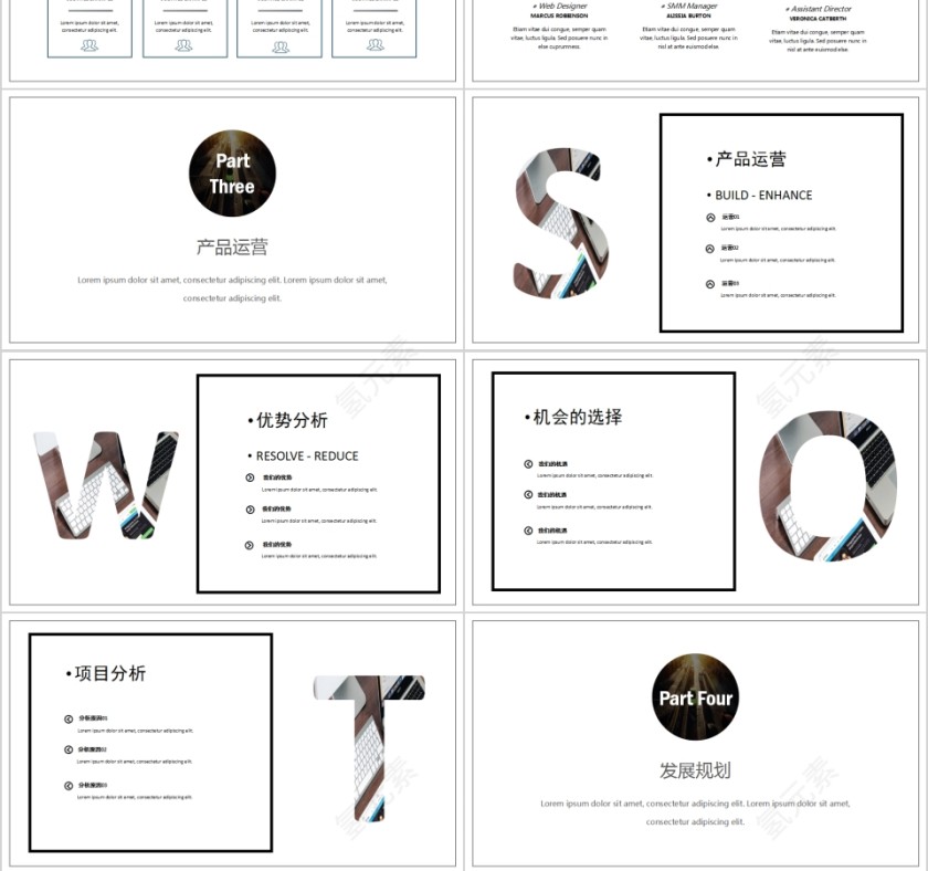 简约商务融资商业计划书PPT第3张