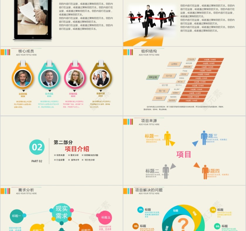 简约清新创业商业融资计划书PPT第2张