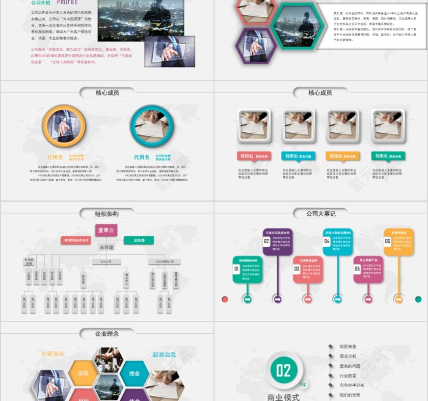 简约清新商务商业项目计划书PPT第2张