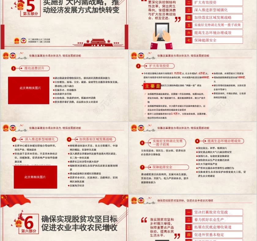2020全国两会政府工作报告学习解读PPT第8张