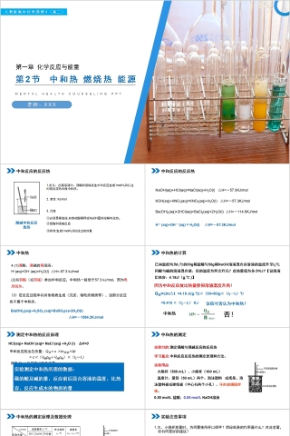 《中和热燃烧热能源》人教版高中化学上册PPT课件
