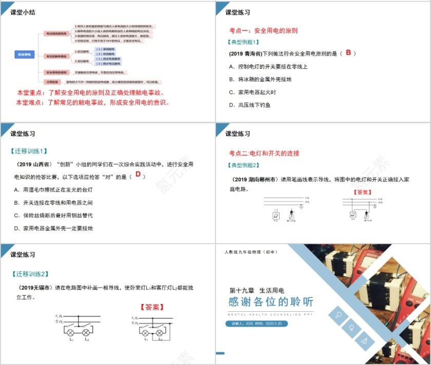 《安全用电》人教版九年级物理PPT课件第4张