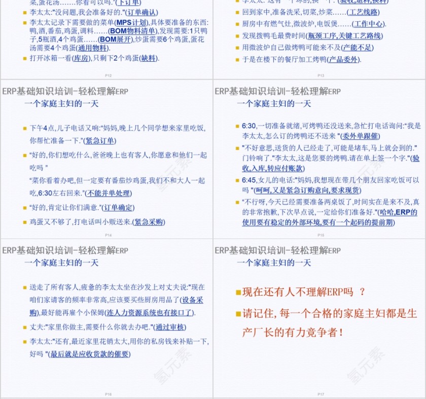 简约清新ERP基础知识分享PPT模板第4张