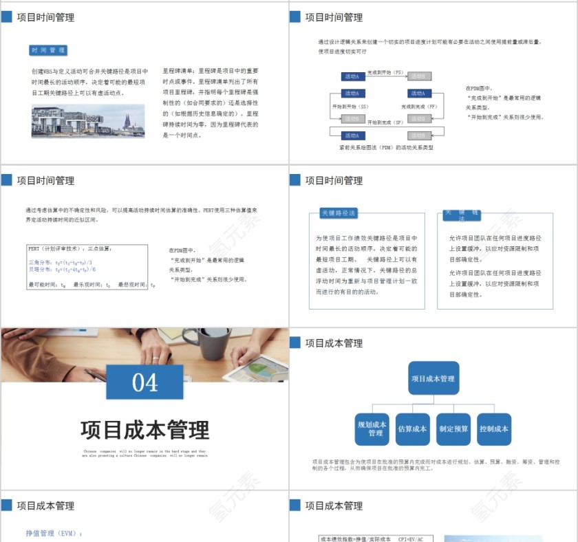 项目管理十大知识领域PPT模板第4张