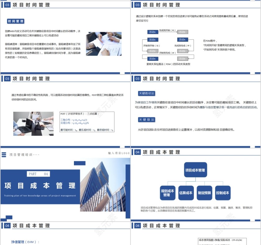 项目管理培训项目管理十大知识领域PPT模板第4张