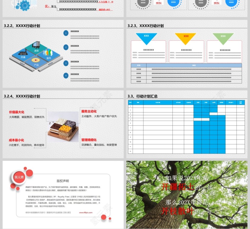 简约+逻辑清晰工作汇报PPT模板第4张