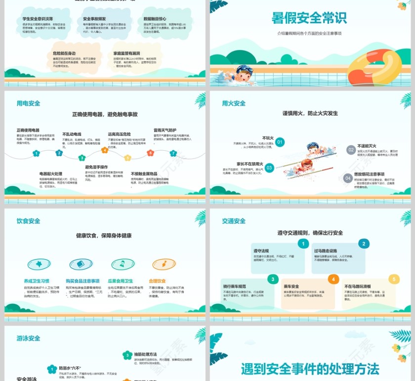 中小学生暑假安全教育主题班会课件ppt第2张
