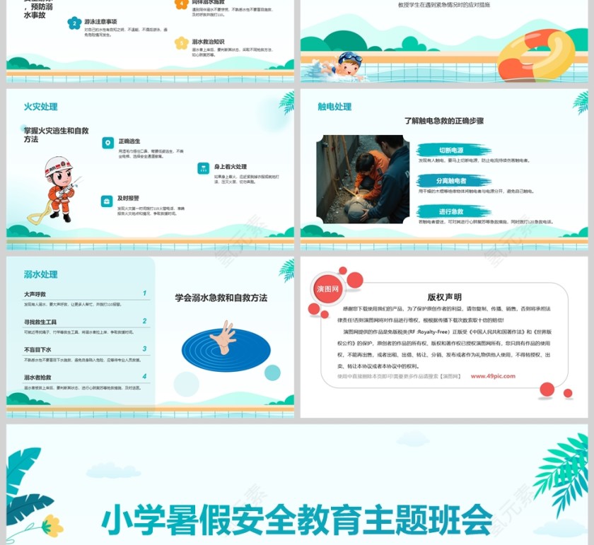 中小学生暑假安全教育主题班会课件ppt第3张