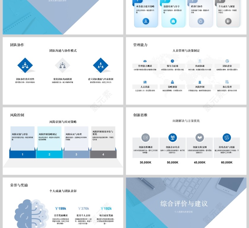简约商务晋升述职报告PPT模版第3张