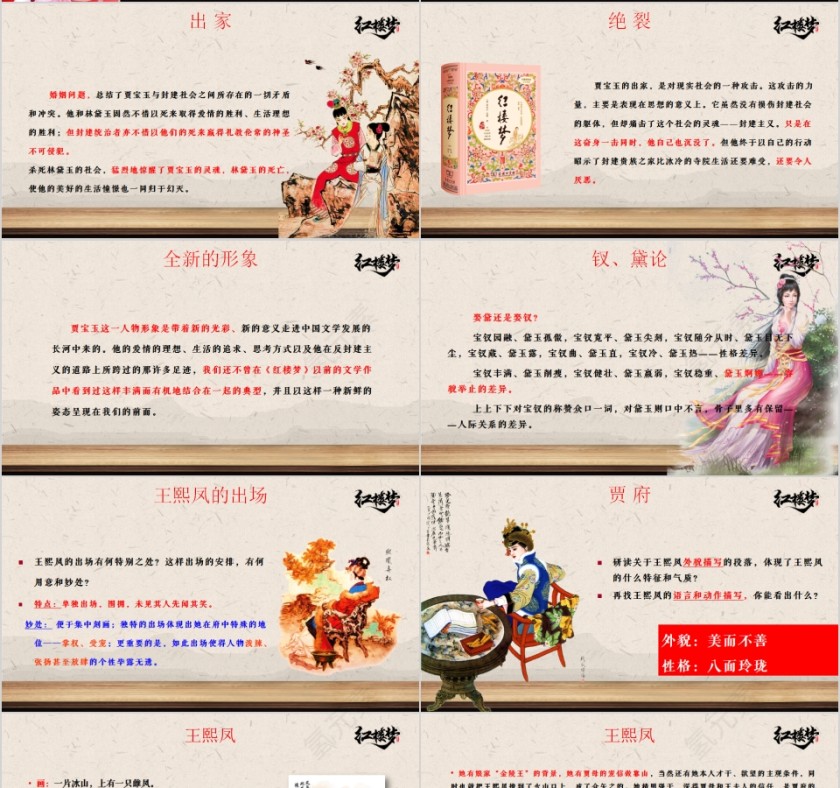 简约四大名著之一《红楼梦》名著导读PPT第4张