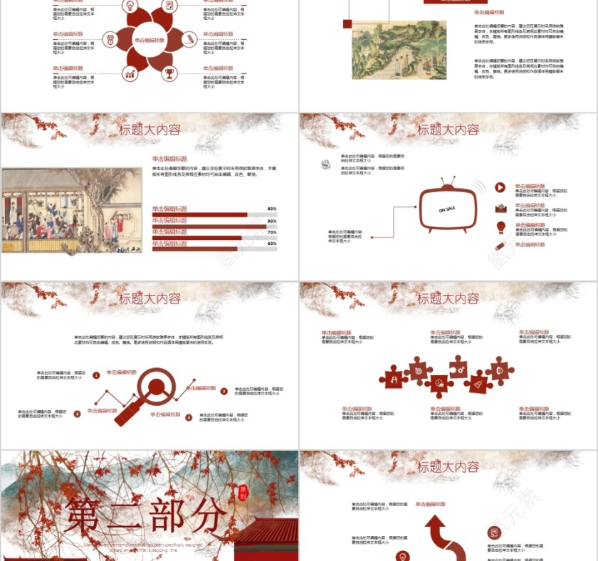 四大名著之《红楼梦》古典名著红楼梦主题PPT模板第2张