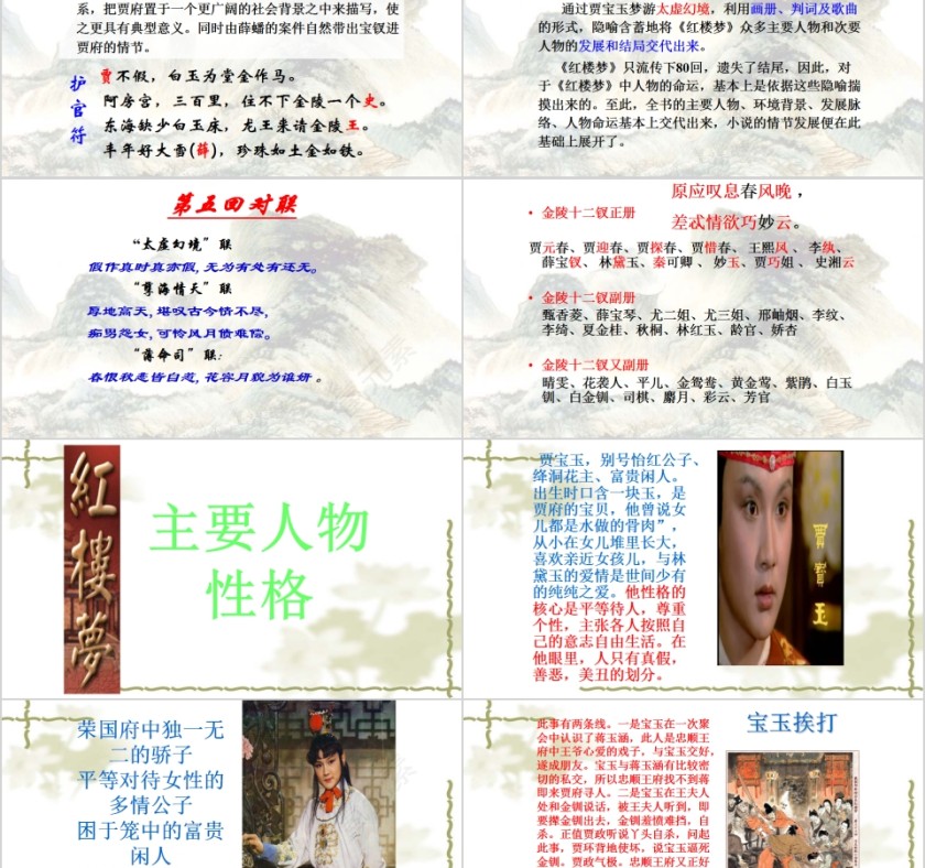 名著导读《红楼梦》古典小说PPT第5张